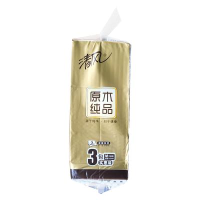 清风BR36MJ/BR36MJ2纯品金装塑包面纸-150抽