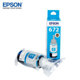 爱普生（EPSON） T672 墨水适用于L221/L363/L351/L565/L455 墨仓式打印机墨水T6722青色墨水 原装 墨水